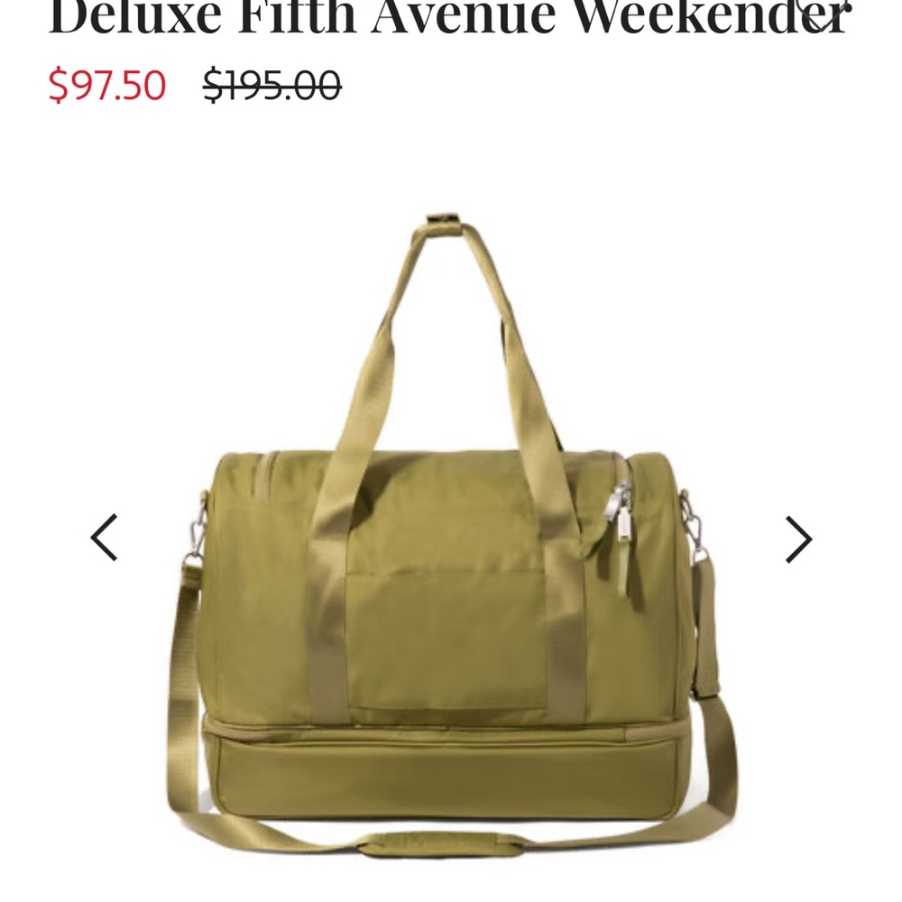 Baggallini Deluxe Fifth Avenue Weekender - Olive Green